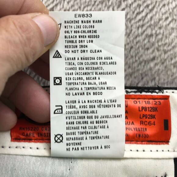 NWT Dickies Mens Work Pants Size 32 Straight Classic Chino Workwear Black Casual - Picture 13 of 15